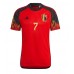 Lacne Muži Futbalové dres Belgicko Kevin De Bruyne #7 MS 2022 Krátky Rukáv - Domáci